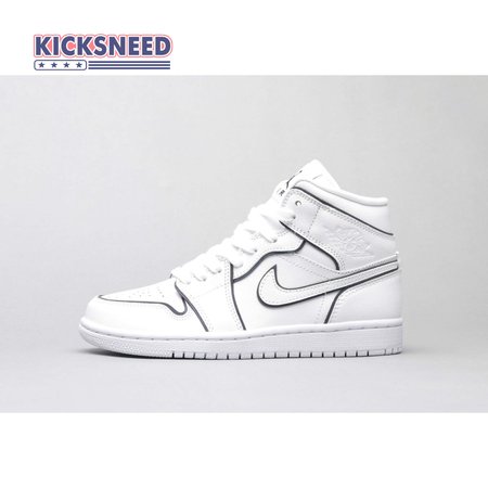 Air Jordan 1 Mid Iridescent Reflective White 36-46