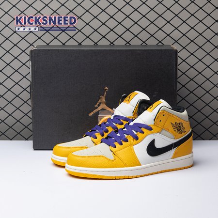 Air Jordan 1 Mid SE Lakers 852542-700 36-46