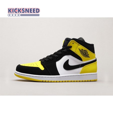 Air Jordan 1 Mid Yellow Toe Black 36-46