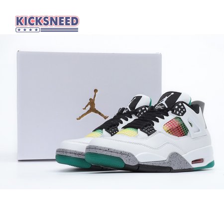 Nike Air Jordan 4 Retro Lucid Green Rasta SP36-46