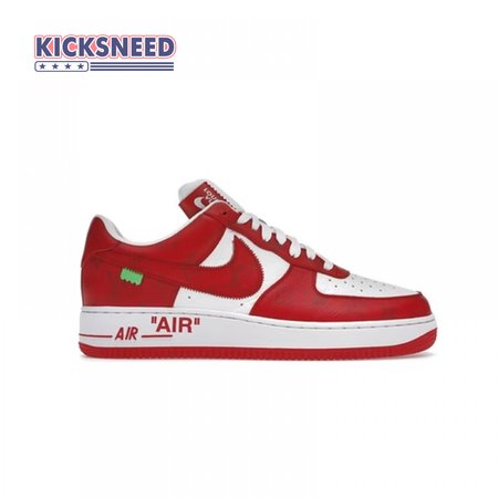 Nike Air Force 1 Low By Virgil Abloh White Red