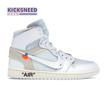 Off-White x Air Jordan 1 Retro High OG BG 'White' 2018 Size 36-47.5