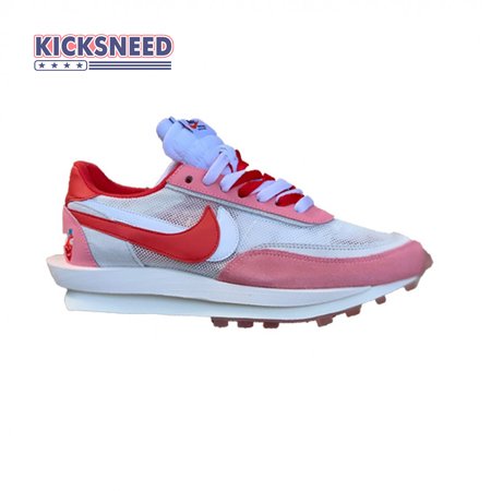 2019 Sacai x Nike LVD Waffle Daybreak Swoosh Pink Gery White Red BV0073 500 Size 36-46