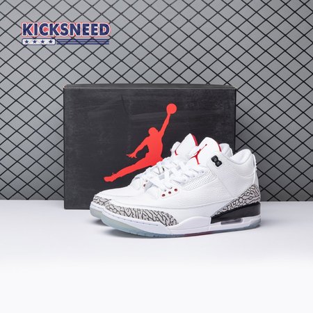 Jordan 3 Retro Free Throw Line White Cement 923096-101 Size 40-47