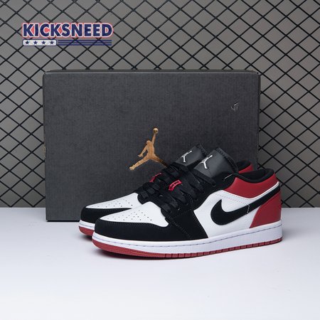 Jordan 1 Low Black Toe 553558-116 Size 36-47.5