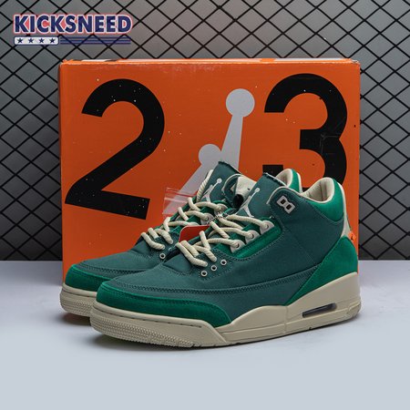 Nina Abney x Air Jordan 3 Retro Bicoastal Black Malachite Fossil FZ7974-300 Size 36-47.5