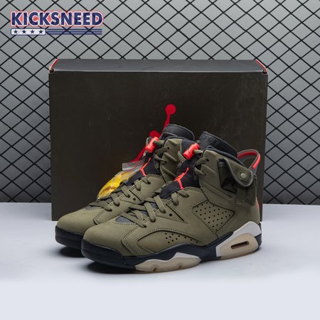 Travis Scott x Air Jordan 6 Retro 'Olive' CN1084 200 Size 40-47.5