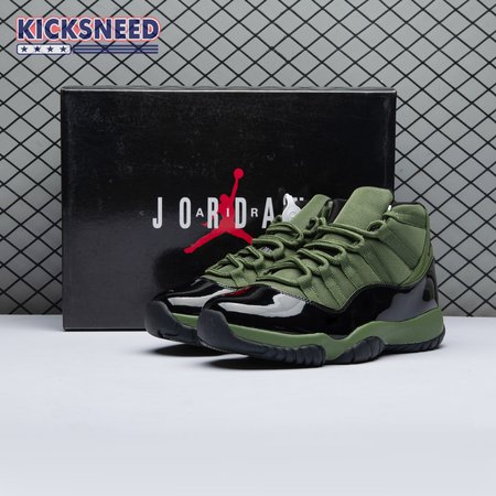 Air Jordan 11 Retro Army Green Black CT8012 300