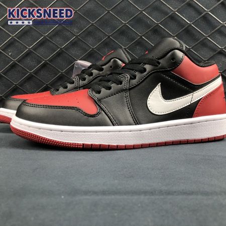 Jordan 1 Low Alternate Bred Toe 553558-066 Size 36-47.5