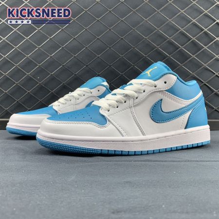 Jordan 1 Low Aquatone 553558-174 Size 36-47.5