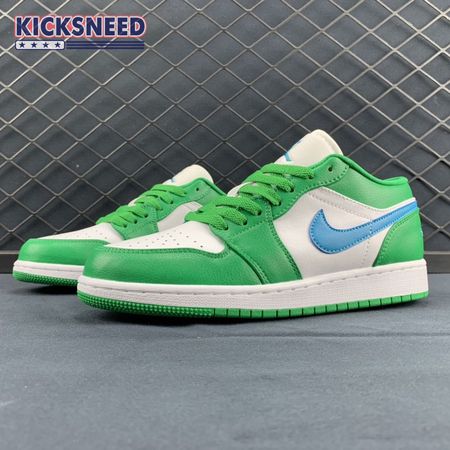 Jordan 1 Low Lucky Green Aquatone (Women's) DC0774-304 Size 36-47.5