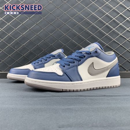 Jordan 1 Low True Blue 553558-412 Size 36-47.5