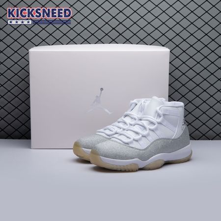 Jordan 11 Retro White Metallic Silver (Women's) AR0715-100 Size 36-44.5