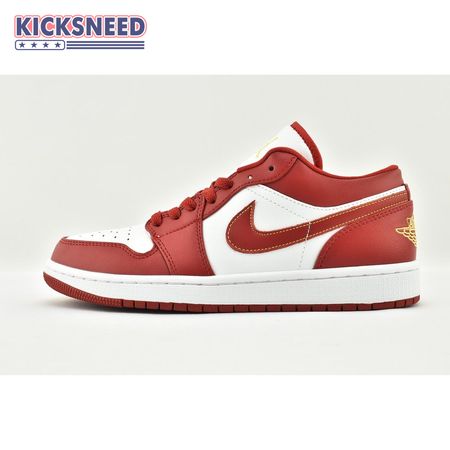 Jordan 1 Low Cardinal Red 553558-607 Unisex Size